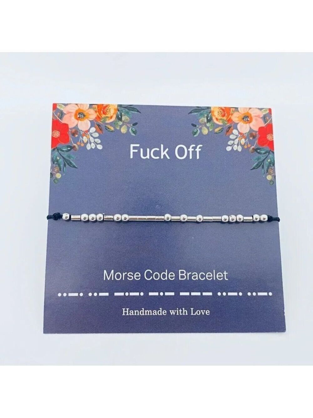 LAST ONE!!! ($8) F*ck Off Morse Code Bracelet